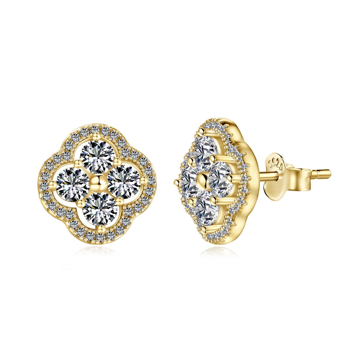 [Olivia JW]Four-Leaf Clover Exquisite Earrings