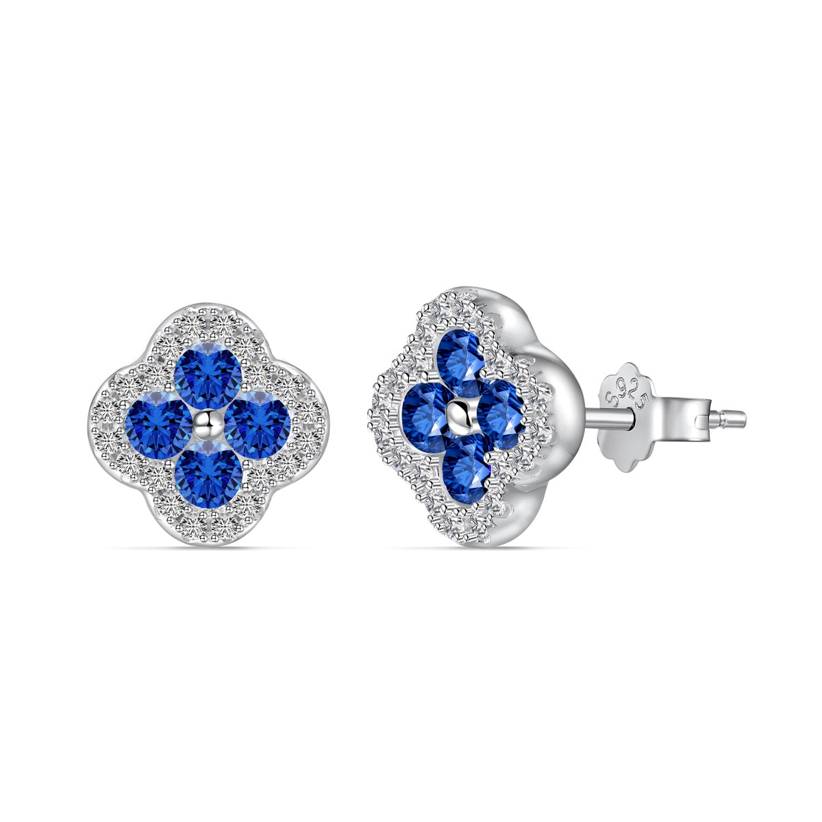 [Olivia JW]Four-Leaf Clover Flower Shaped Earrings