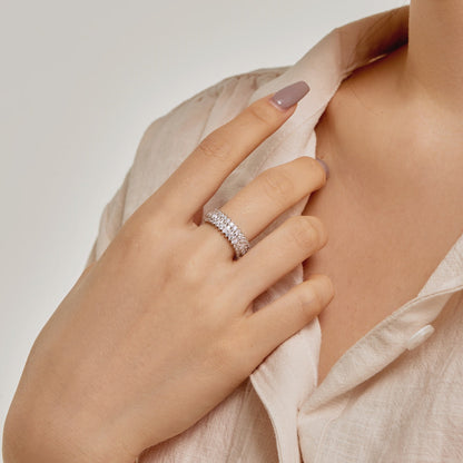 [Olivia JW]Ornate Colorful Radiant Cut Daily Ring