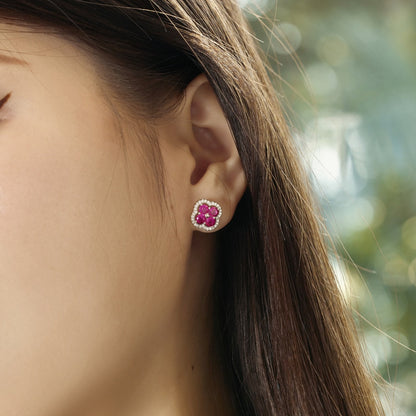 [Olivia JW]Four-Leaf Clover Exquisite Earrings