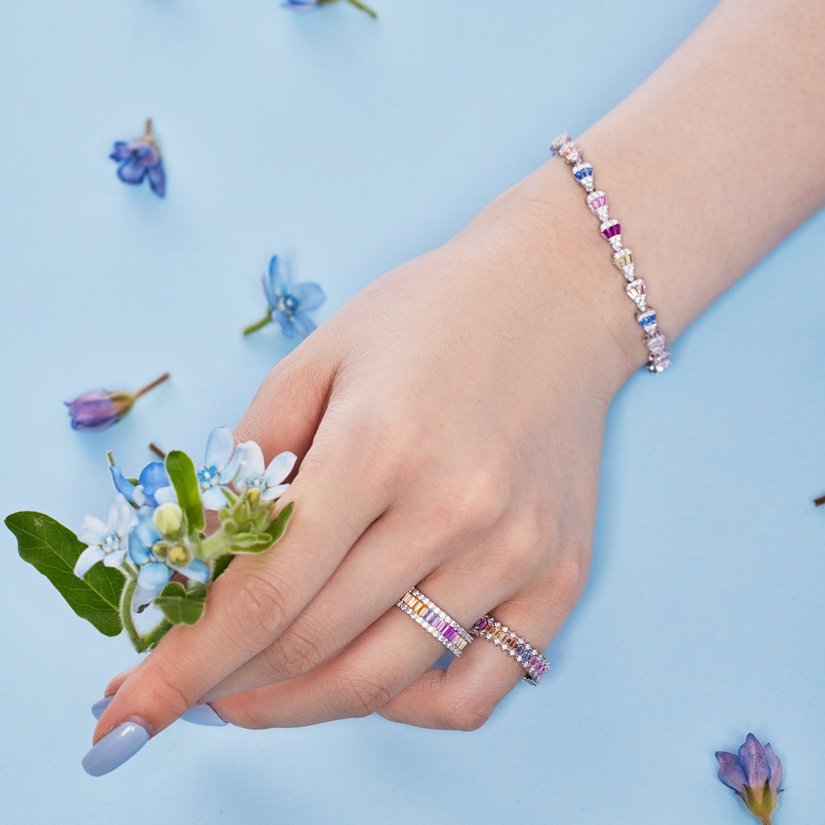 [Olivia JW]Radiant Water Drop Shape Daily Bracelet