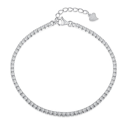 [Olivia JW]Radiant Shinning Princess Cut Tennis Bracelet