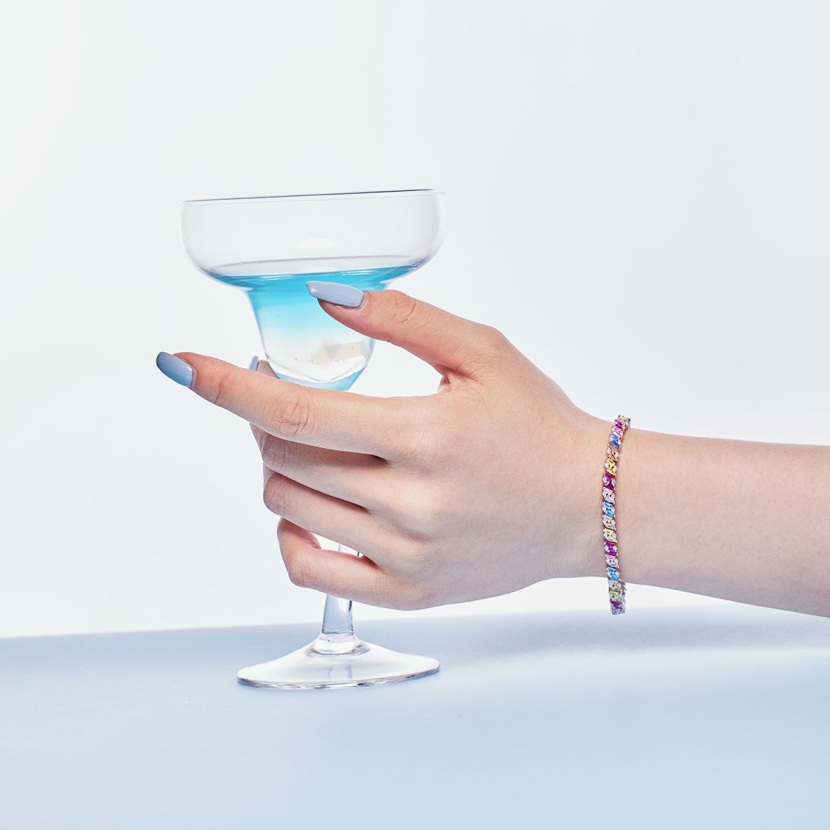 [Olivia JW]Ornate Sparkling Multi Cut Party Bracelet