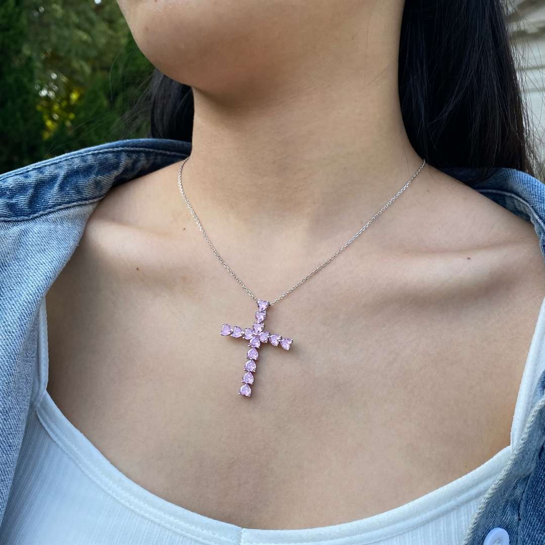 [Olivia JW]Radiant Cross Shape Necklace