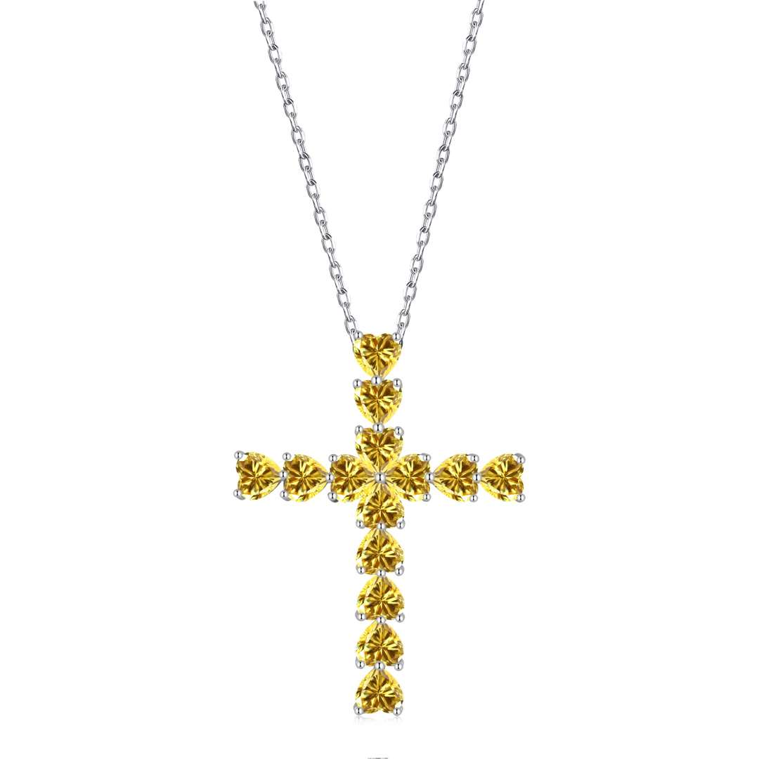 [Olivia JW]Radiant Cross Shape Necklace