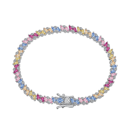 [Olivia JW]Ornate Sparkling Multi Cut Party Bracelet