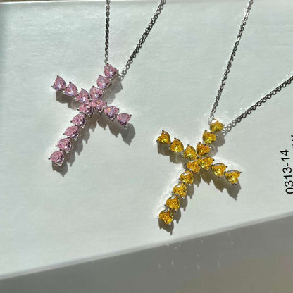 [Olivia JW]Radiant Cross Shape Necklace