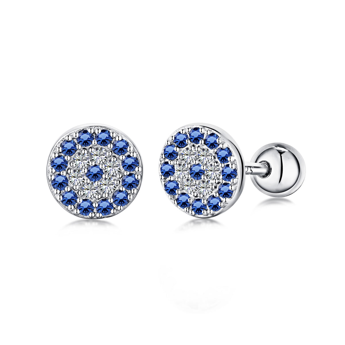 [Olivia JW]Devil's Eye Ear Bone Nail Earrings