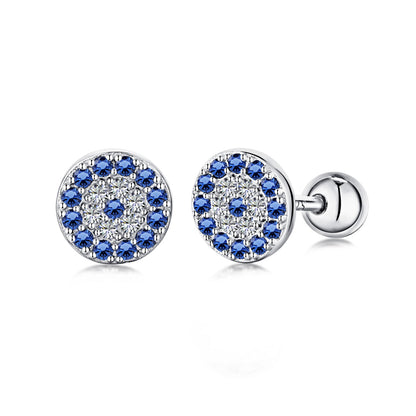 [Olivia JW]Devil's Eye Ear Bone Nail Earrings