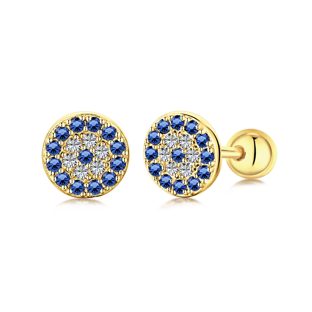 [Olivia JW]Devil's Eye Ear Bone Nail Earrings