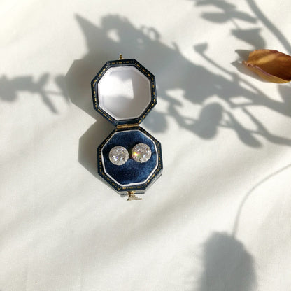 [Olivia JW]Classic Princess Round Shape Earrings