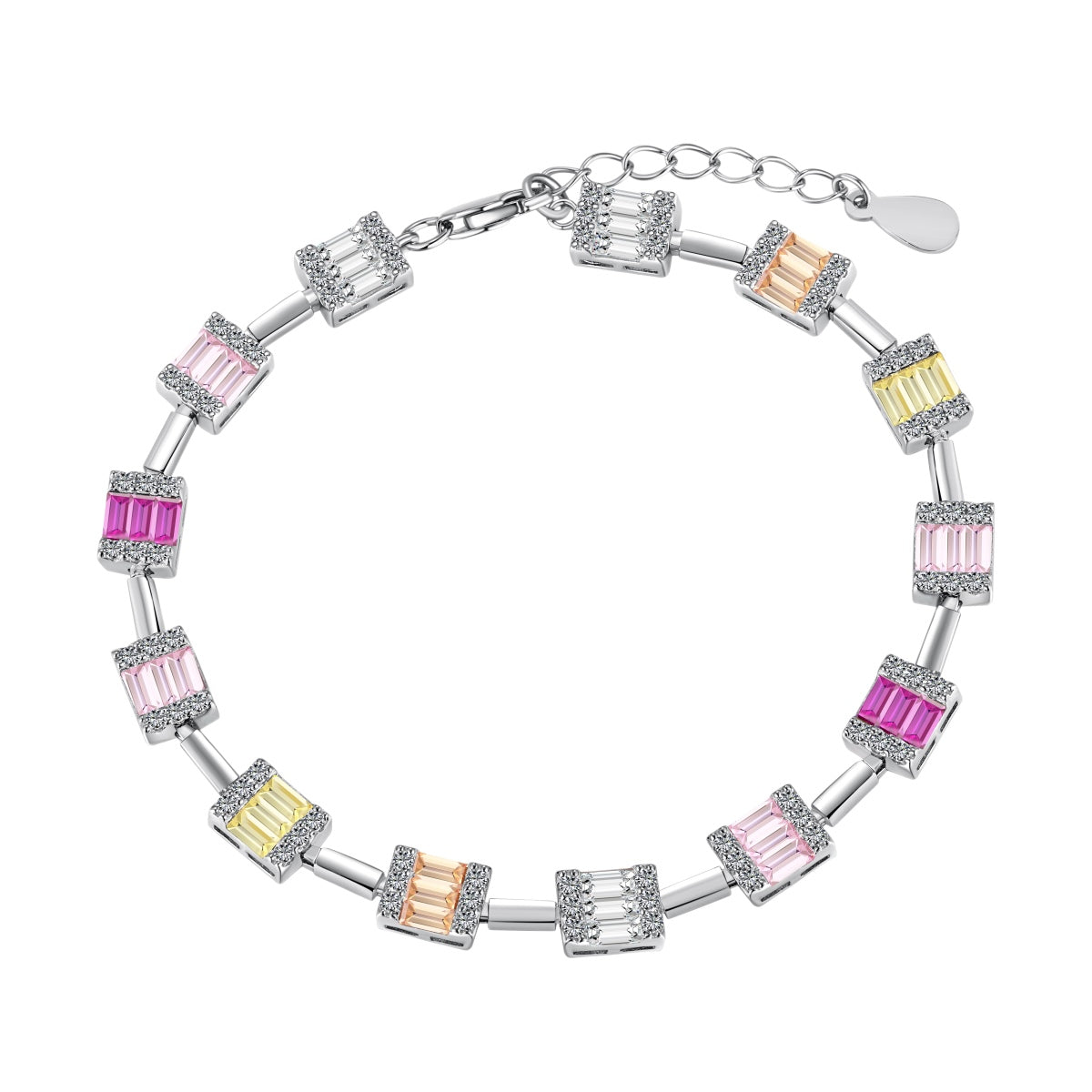 [Olivia JW]Dainty Charming Emerald Cut Daily Bracelet