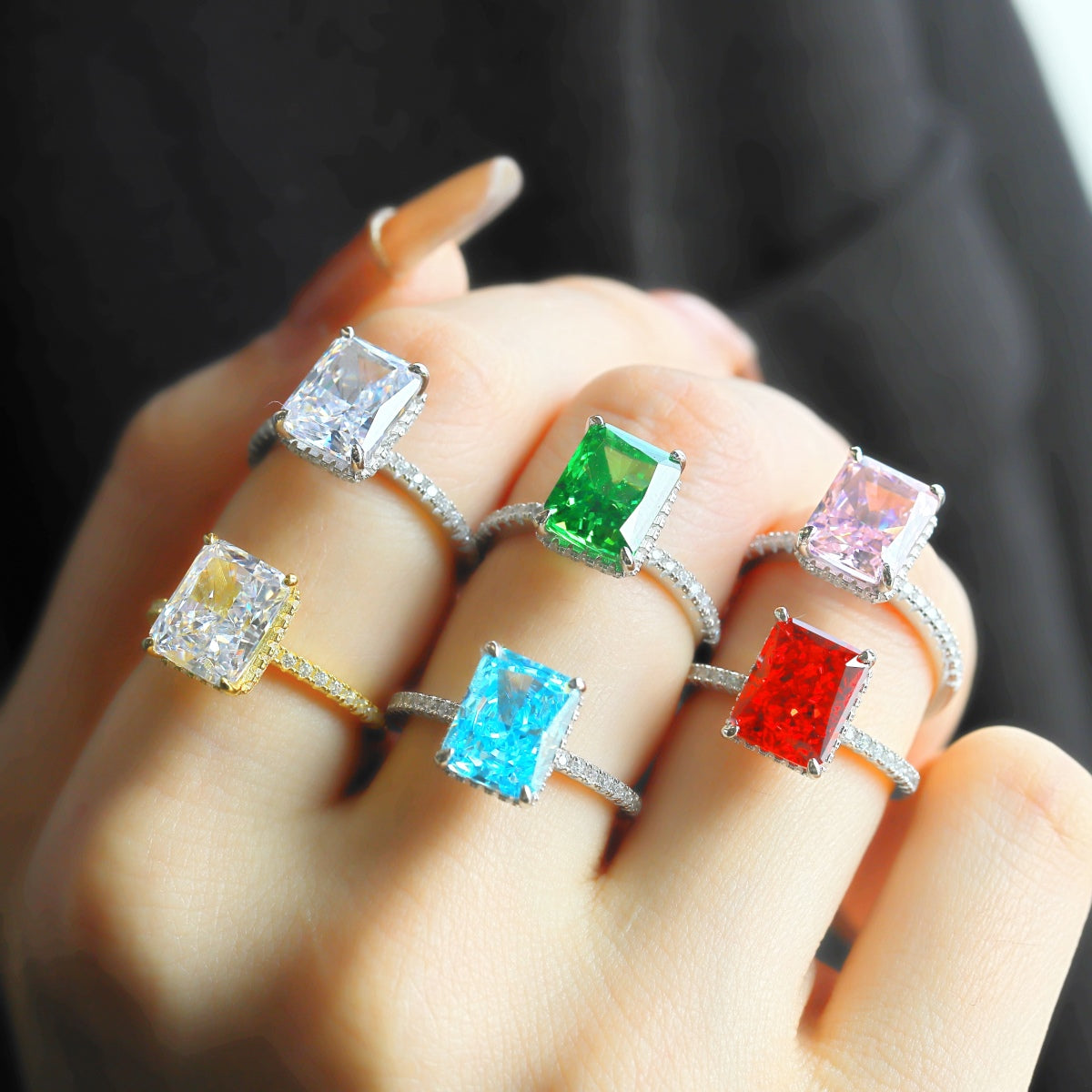 [Olivia JW]4.0 Carat Luxurious Engagement Ring