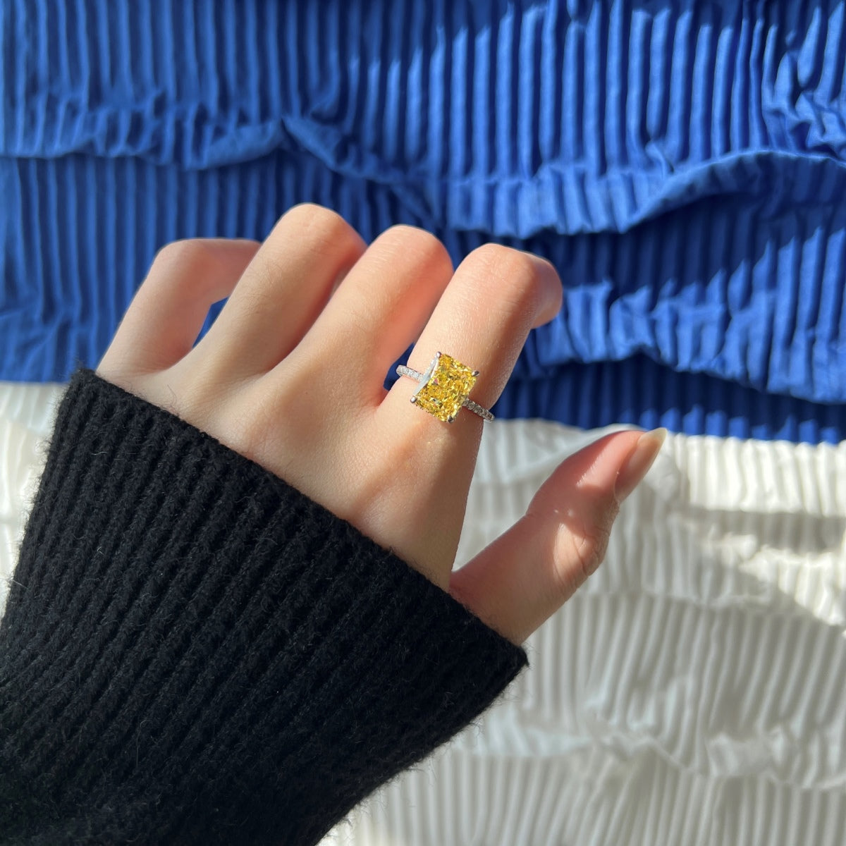 [Olivia JW]4.0 Carat Luxurious Engagement Ring