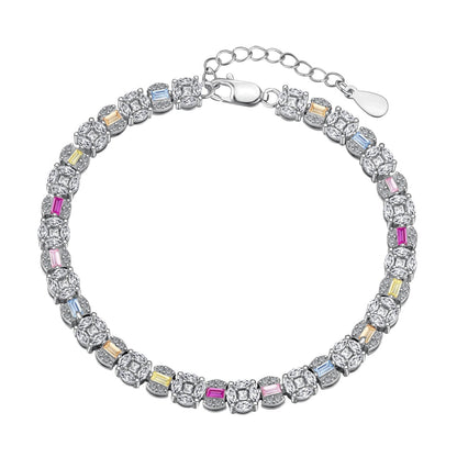 [Olivia JW]Dazzling Radiant Multi Cut Daily Bracelet