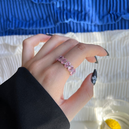 [Olivia JW]Dainty Elongated Cushion Cut Tennis Ring