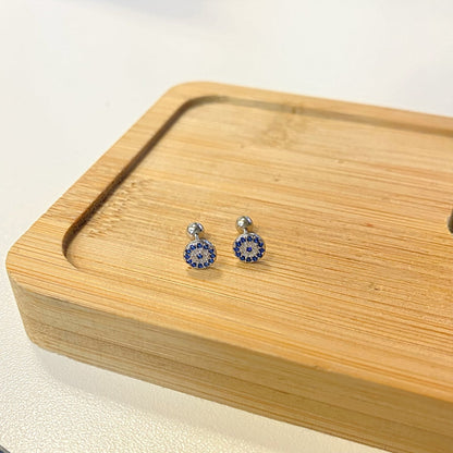 [Olivia JW]Devil's Eye Ear Bone Nail Earrings