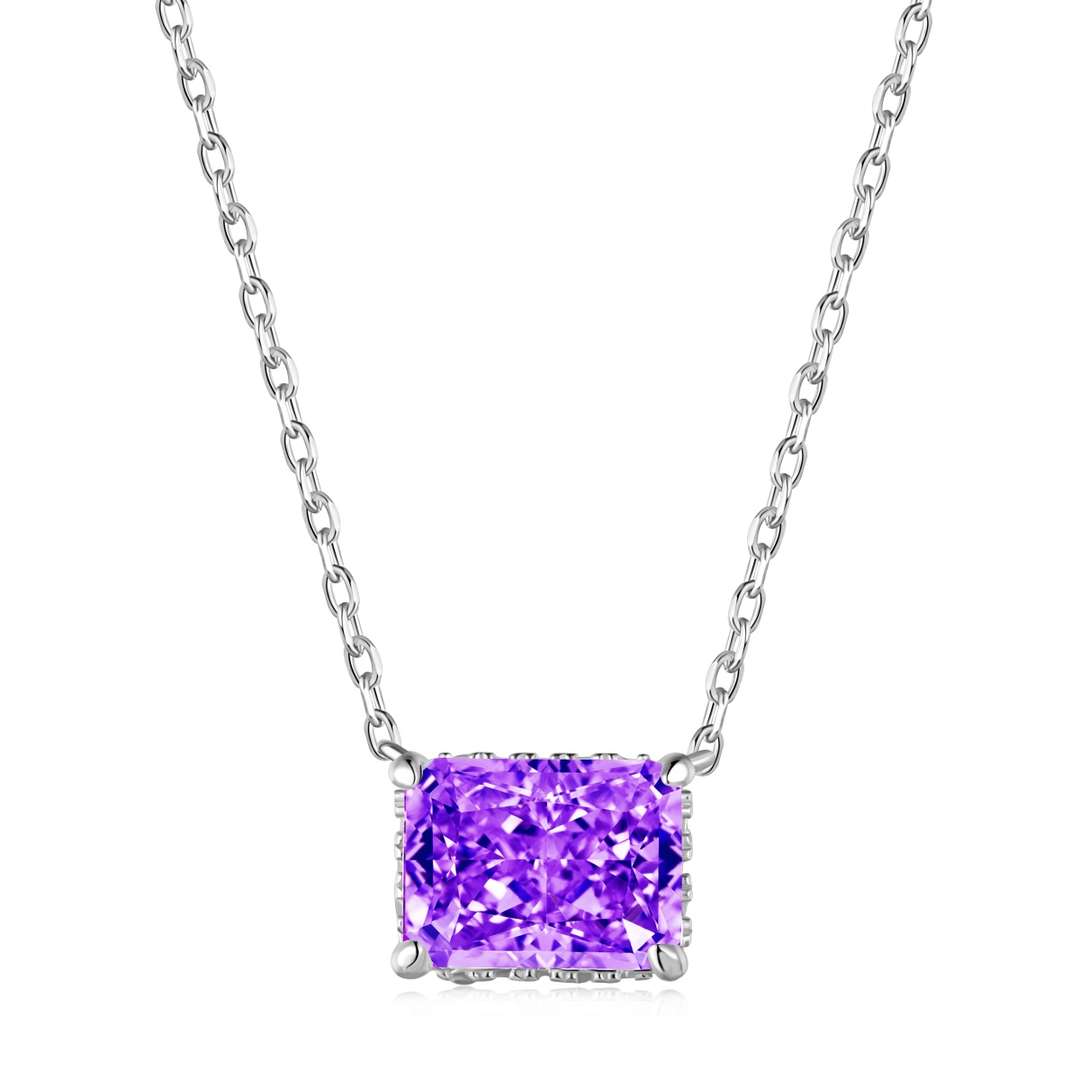 [Olivia JW]Luxurious Square Shape Colorful Necalack