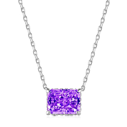 [Olivia JW]Luxurious Square Shape Colorful Necalack