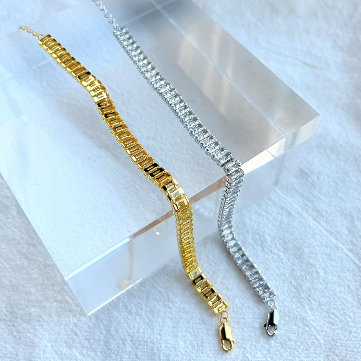 [Olivia JW]Exquisite Emerald Cut Daily Bracelet