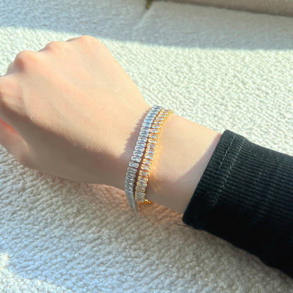 [Olivia JW]Exquisite Emerald Cut Daily Bracelet