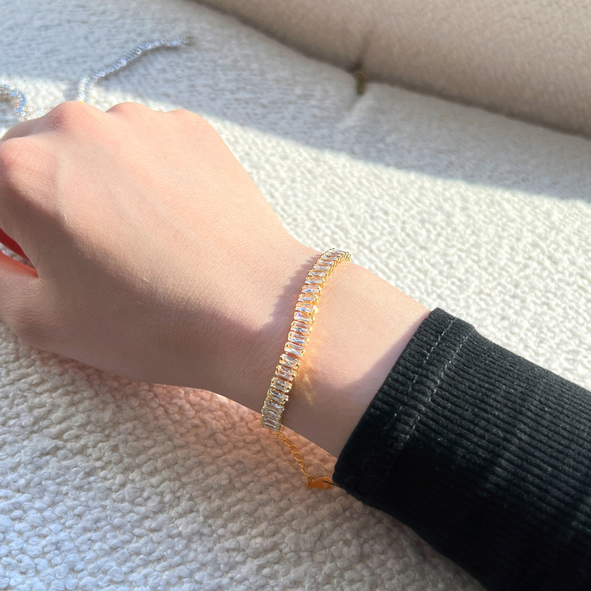 [Olivia JW]Exquisite Emerald Cut Daily Bracelet