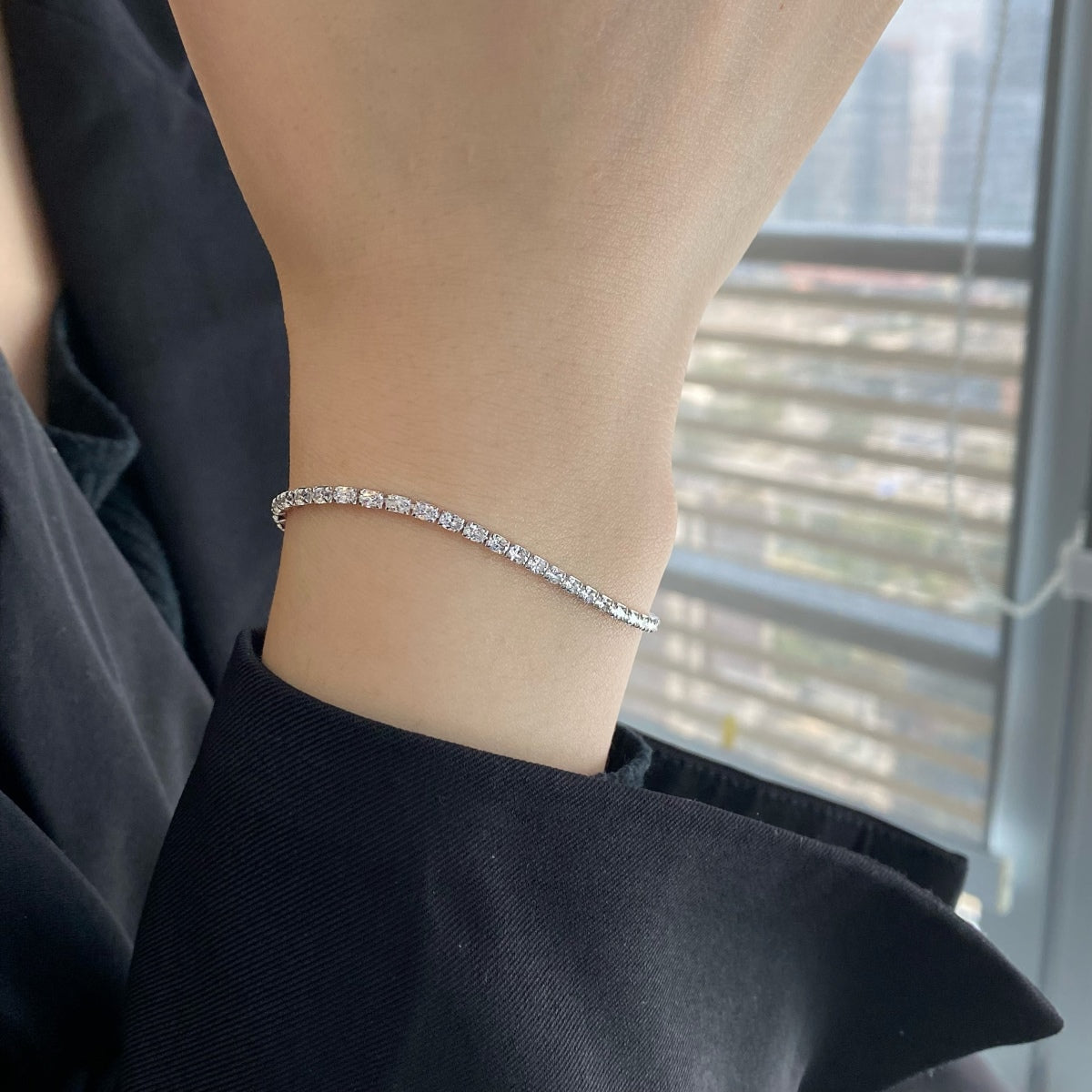 [Olivia JW]Elegant Emerald Cut Daily Bracelet