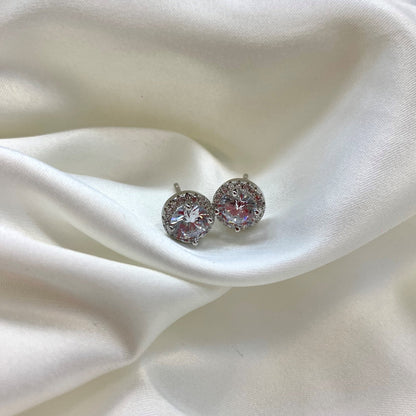 [Olivia JW]Classic Princess Round Shape Earrings