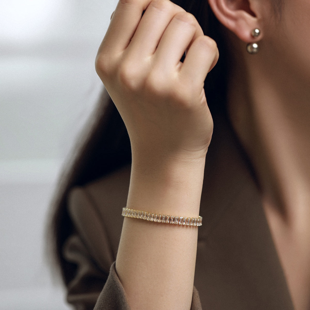 [Olivia JW]Exquisite Emerald Cut Daily Bracelet