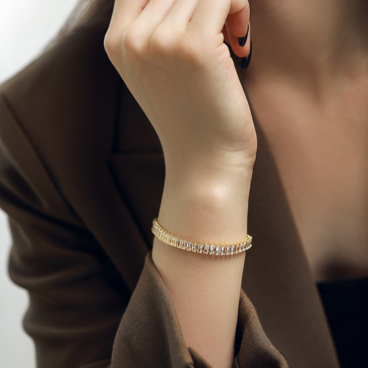 [Olivia JW]Exquisite Emerald Cut Daily Bracelet