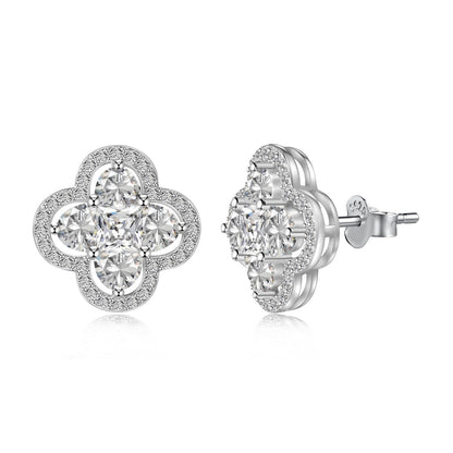 [Olivia JW]Lucky Four-Leaf Clover Exquisite Earrings