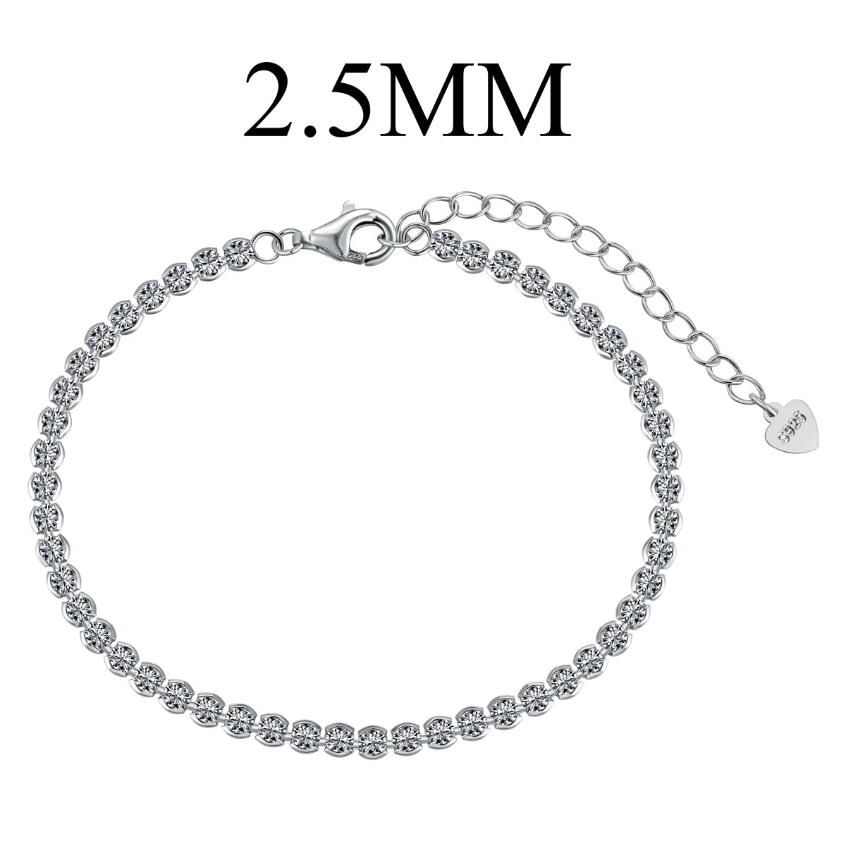 [Olivia JW]Dazzling Sparkling Round Cut Daily Bracelet