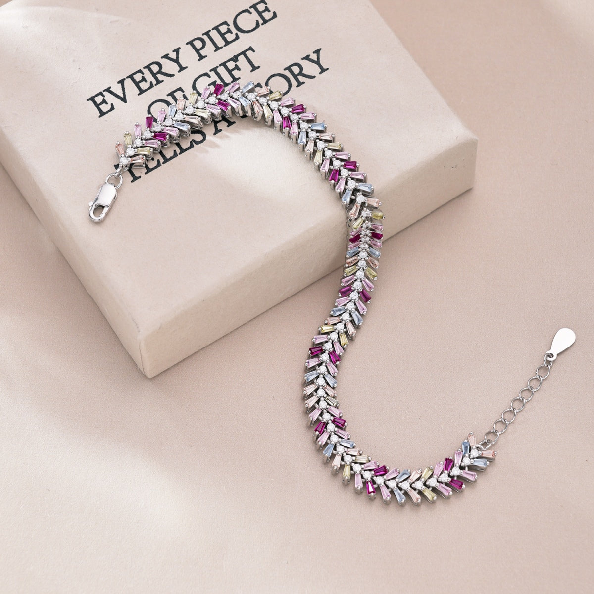 [Olivia JW]Dainty Radiant Emerald Cut Daily Bracelet