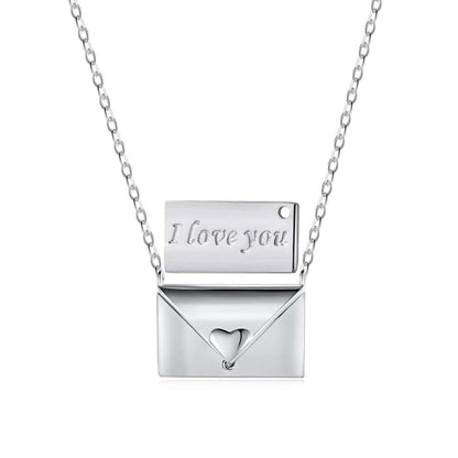 [Olivia JW]Envelope Heart Shape Mother's Day Necklace