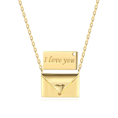 [Olivia JW]Envelope Heart Shape Mother's Day Necklace
