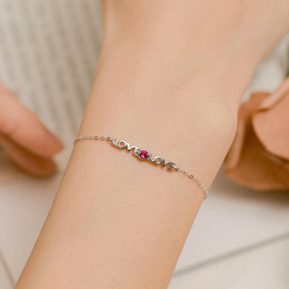 [Olivia JW]Romantic Heart Shape Lover Bracelet