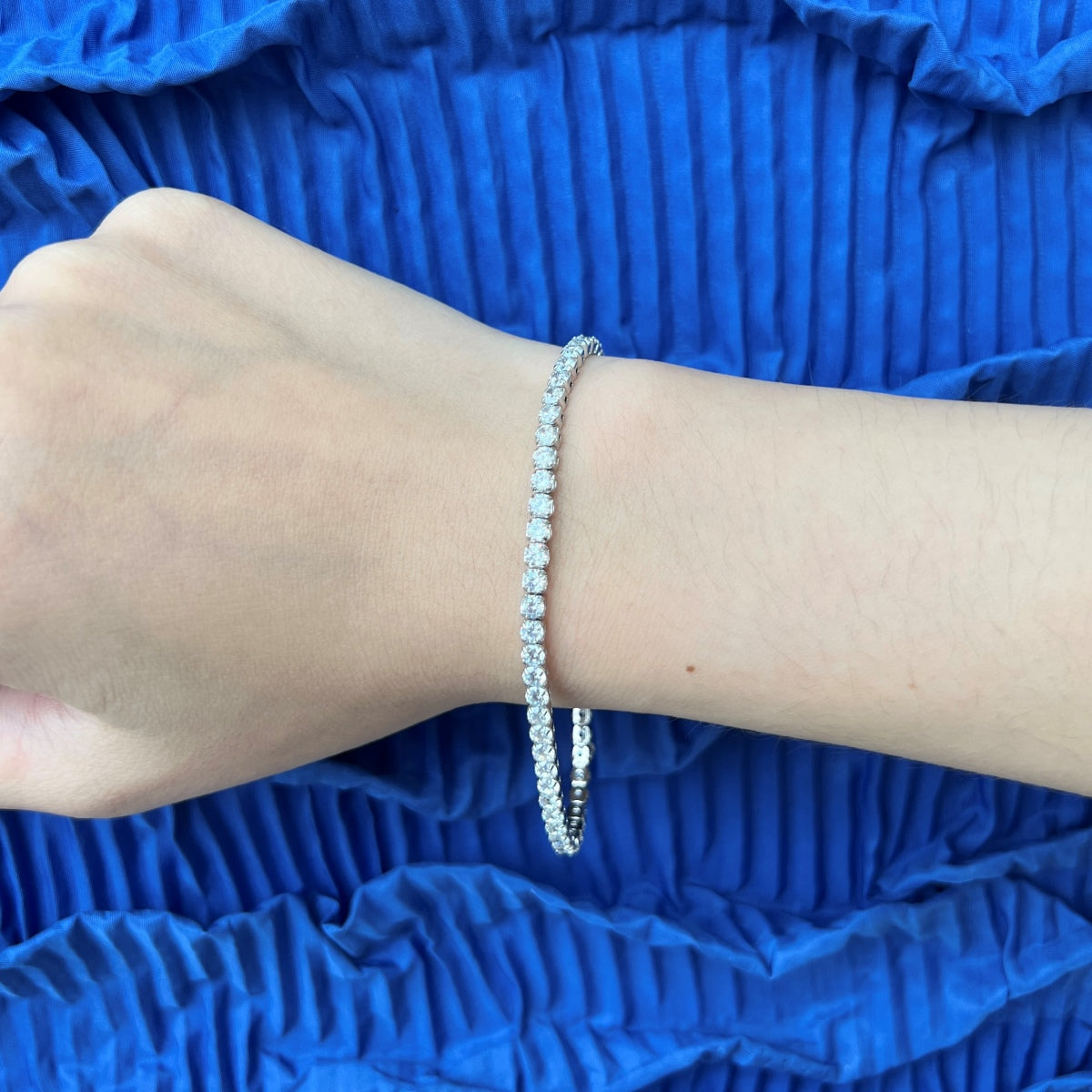[Olivia JW]Sparkling Round Cut Daily Bracelet