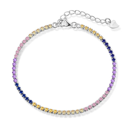 [Olivia JW]Radiant Shinning Princess Cut Tennis Bracelet