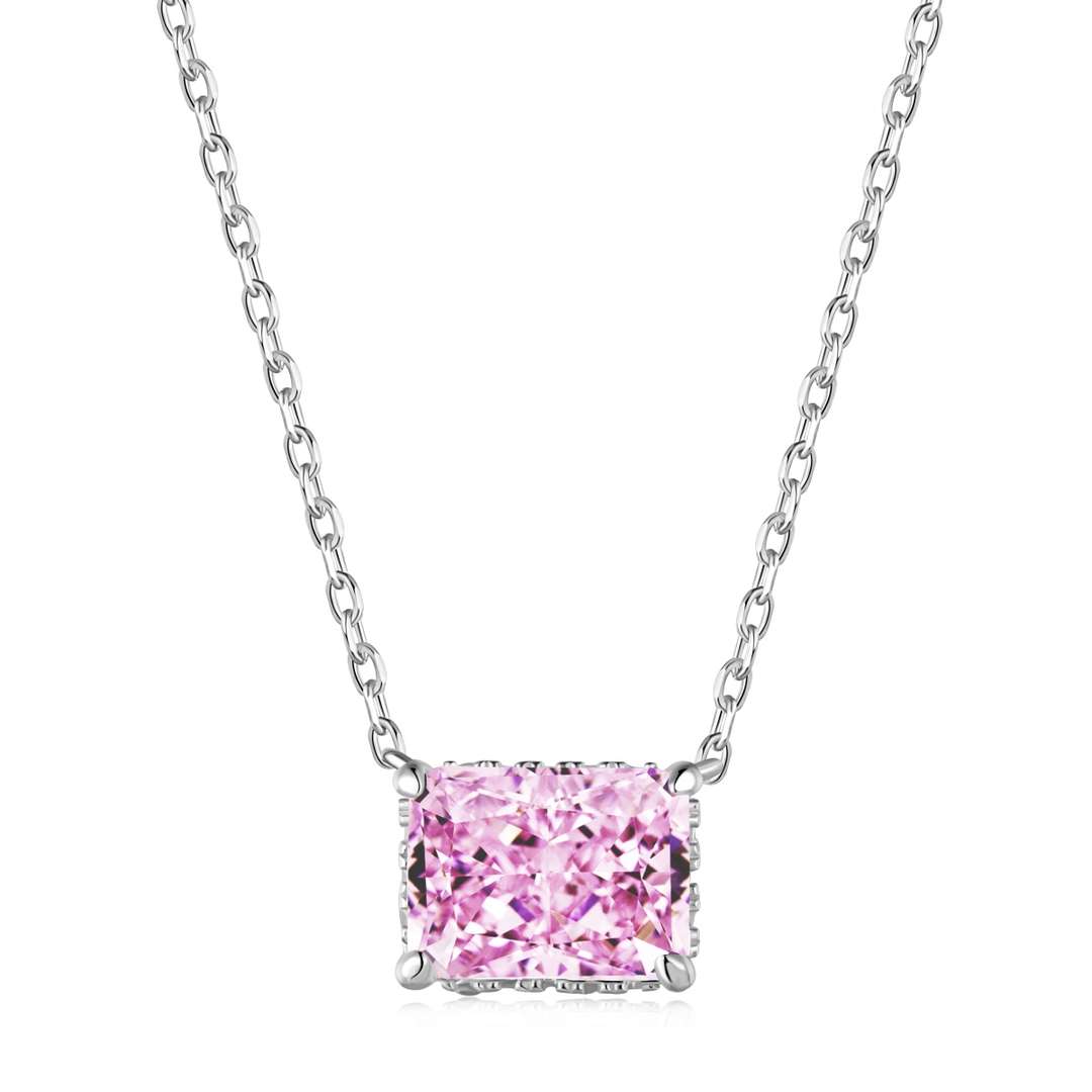[Olivia JW]Luxurious Square Shape Colorful Necalack