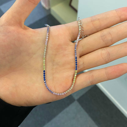 [Olivia JW]Radiant Shinning Princess Cut Tennis Bracelet