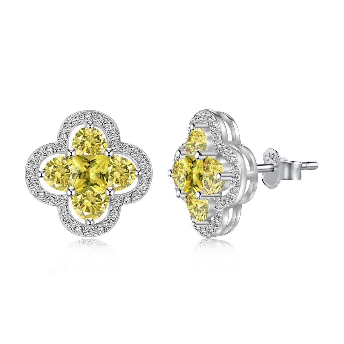 [Olivia JW]Lucky Four-Leaf Clover Exquisite Earrings