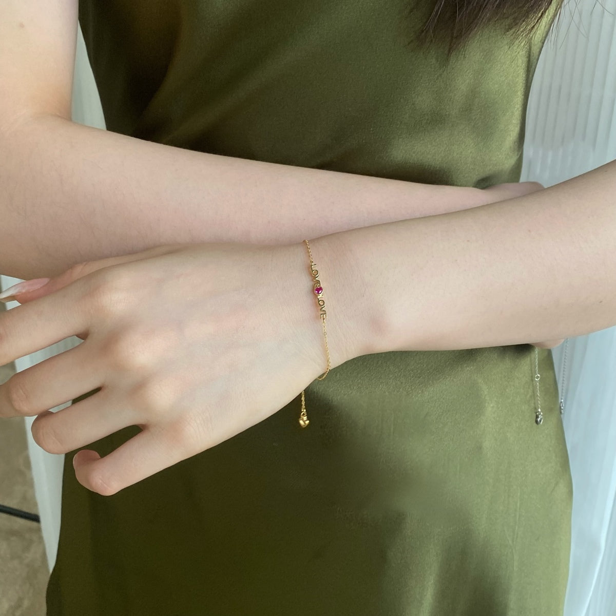 [Olivia JW]Romantic Heart Shape Lover Bracelet