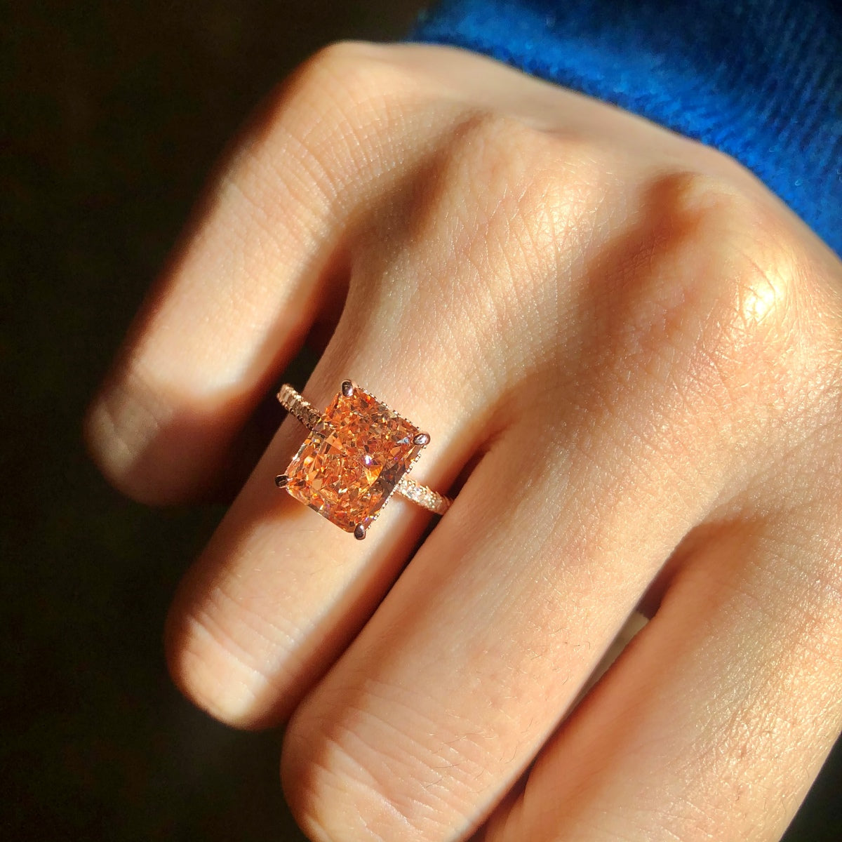 [Olivia JW]4.0 Carat Luxurious Engagement Ring