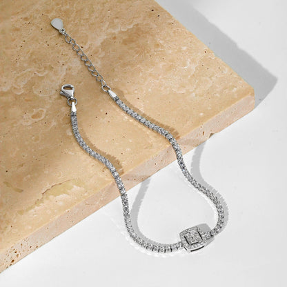 [Olivia JW]Luxurious Dazzling Square Shape Banquet Bracelet