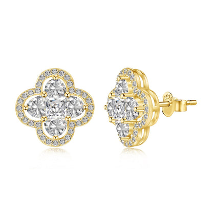 [Olivia JW]Lucky Four-Leaf Clover Exquisite Earrings