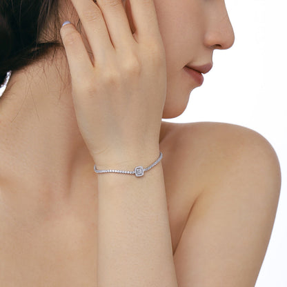 [Olivia JW]Luxurious Dazzling Square Shape Banquet Bracelet