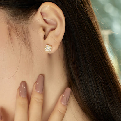 [Olivia JW]Four-Leaf Clover Flower Shaped Earrings