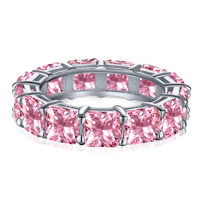 [Olivia JW]Elegant Princess Cut Tennis Ring