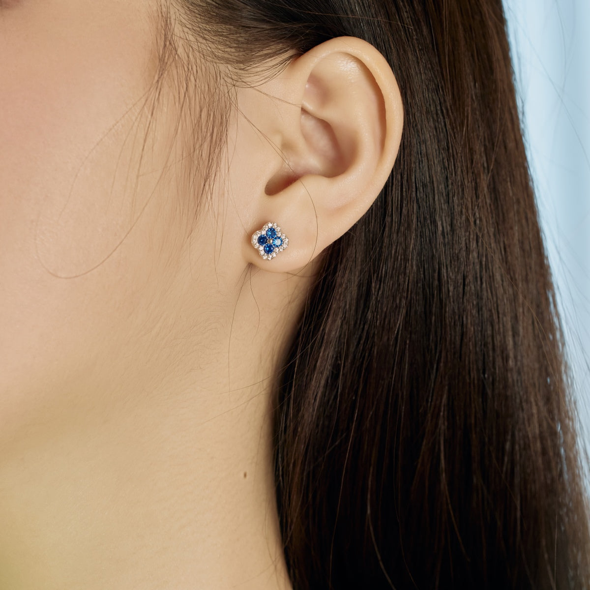 [Olivia JW]Four-Leaf Clover Flower Shaped Earrings
