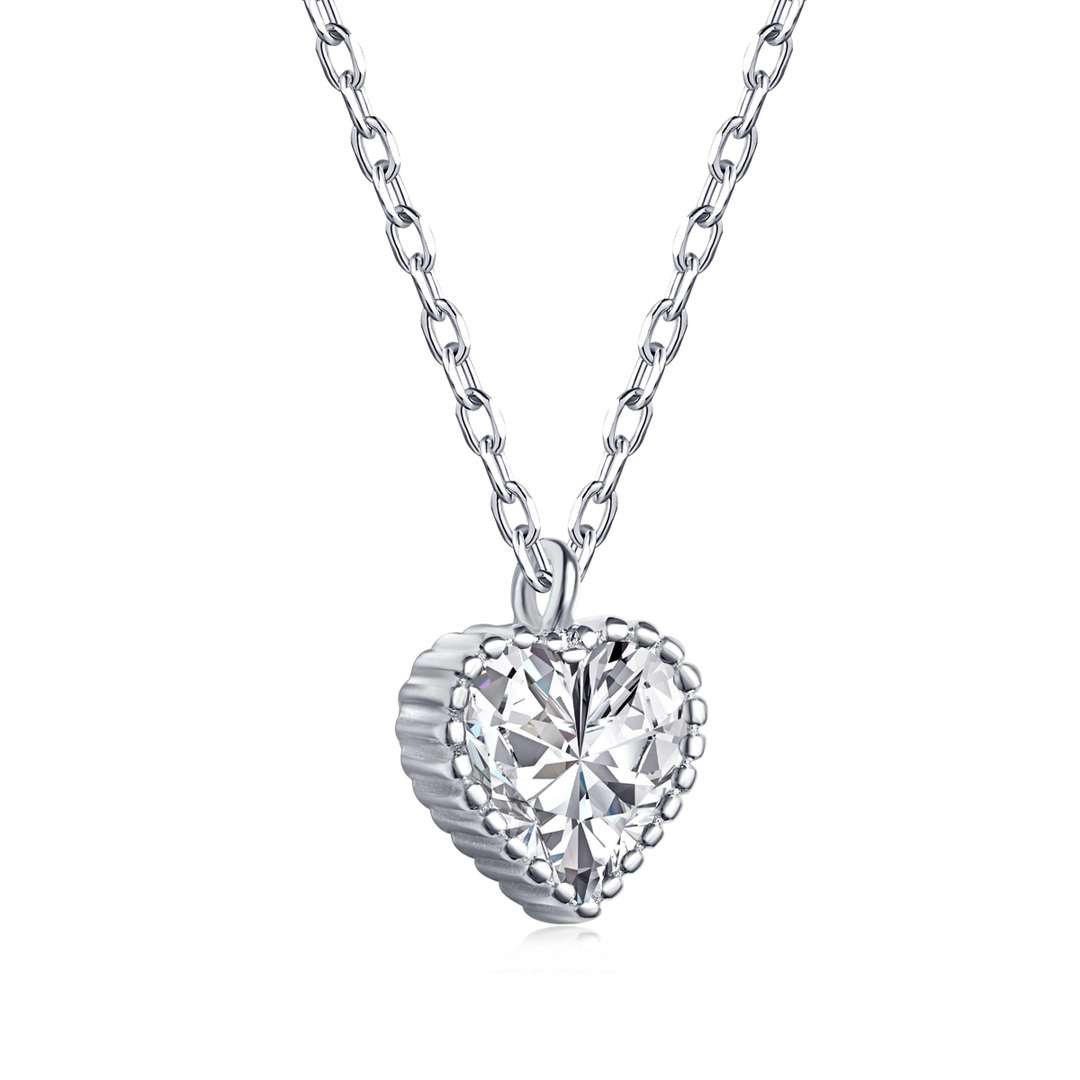 [Olivia JW]Ornate Heart Shape Necklace